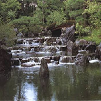 杭州庭院水系魚(yú)池景觀1