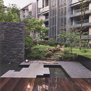 杭州庭院水系魚(yú)池景觀2