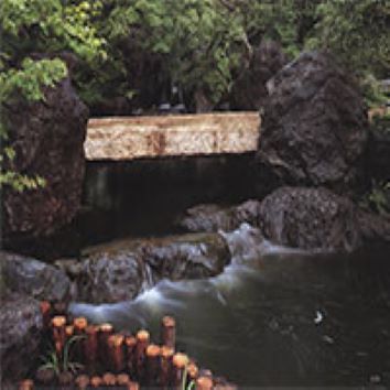 杭州庭院水系魚(yú)池景觀4