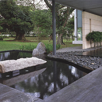 杭州庭院水系魚(yú)池景觀6