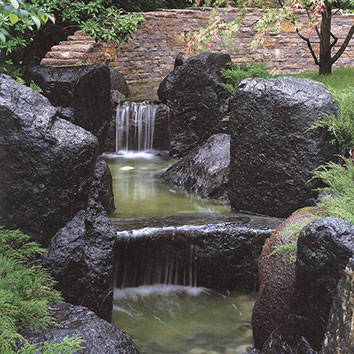 杭州庭院水系魚(yú)池景觀7