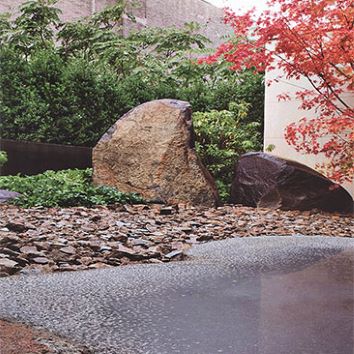 杭州庭院水系魚(yú)池景觀8