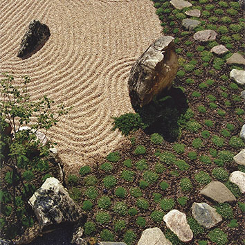 杭州庭院花園地面鋪裝5