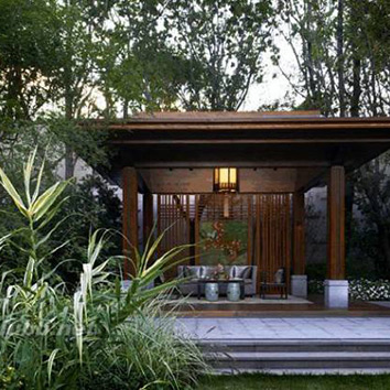 杭州別墅庭院燒烤景觀3