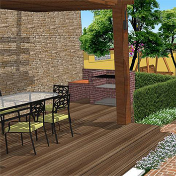 杭州別墅庭院燒烤景觀5